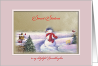 Sweet Sixteen Granddaughter on Christmas Day card