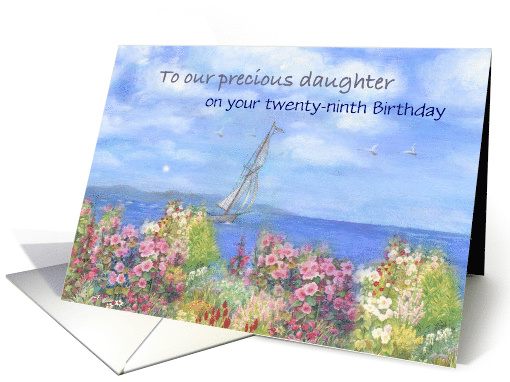 Daughter's 29 Birthday Nautical Garden card (1380482)
