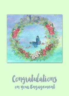 Daughter's Engagement Illustrated Wreath