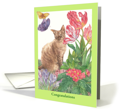 Pet Cancer Survivor Purrfect Kitty card (1473072)