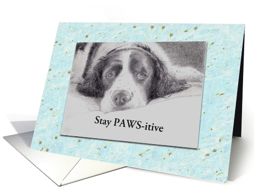 Get Well Dog Portrait Dog with Cancer card (1474230)