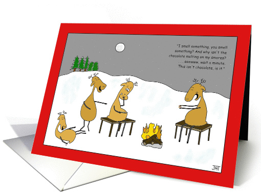 Reindeer Smores Christmas card (991515)
