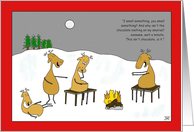Reindeer Smores Christmas Card