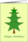 Christmas Star Tree - Happy Holidays! card