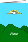 Dove in flight - Peace - New Year’s card