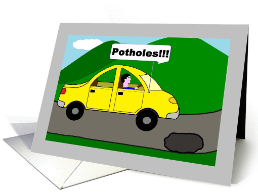 Potholes - Feel better soon! card (1264506)