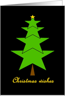 From Our House to Yours Christmas Wishes Star Tree card