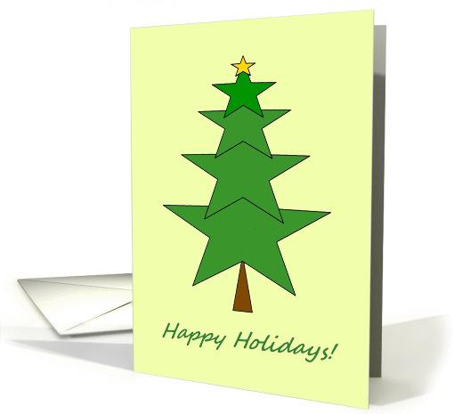 Christmas Star Tree - Happy Holidays! card (1283080)