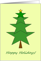 Christmas Star Tree - Happy Holidays! card