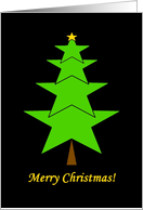 Christmas Star Tree - Merry Christmas card