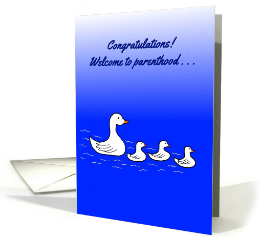 Welcome to Parenthood! - swans card (1333270)