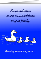 New Addition/Becomming A Proud Parent Congratulations card