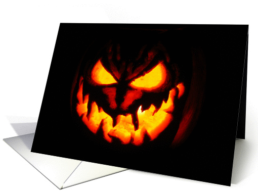 Halloween - Jack o' Lantern - Pumpkin - Smile - BOOOOO! card (975959)