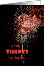 Thanks Urologist - Fireworks card