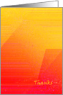 Sunset Bright Geometric Abstract - Thanks card