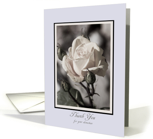 Thank You for Your Donation - Aged Rose card (976283)