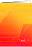 Sunset Bright Geometric Abstract - Thanks card