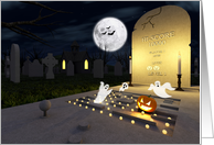 Arcade Tombstone Halloween Card