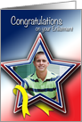 Photo Card Patriotic Congratulations on your Enlistment card