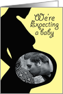 Photo Card Custom We’re Expecting Announcement yellow gender neutral card