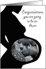 Photo Card Custom Expecting Congratulations Aunt card