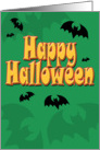 Happy Batty Halloween card