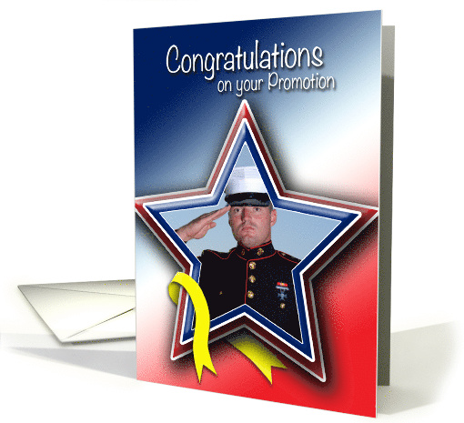 Photo Card Patriotic Congratulations on your Promotion card (1100102)