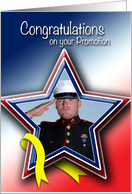 Photo Card Patriotic Congratulations on your Promotion card