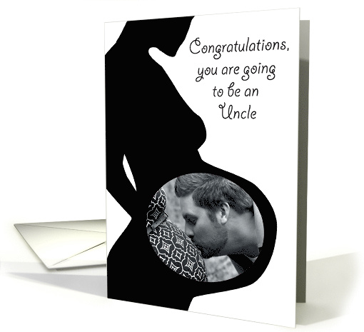 Photo Card Custom Expecting Congratulations Uncle card (1110418)