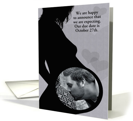 Photo Card Custom We're Expecting Announcement Gender Neutral card