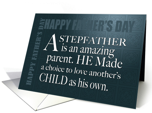 Stepfather Father's Day card (1289748)