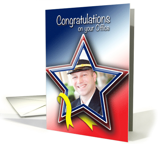 Photo Card Patriotic Congratulations on your Office card (1475670)