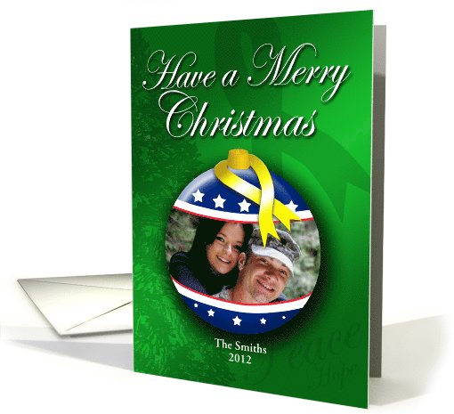 Photo Card Ornament Stars and Stripes card (974219)