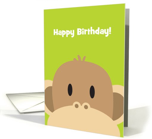 Monkey Birthday card (969875)