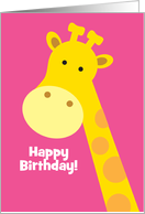 Giraffe Birthday Card