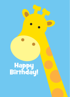 Giraffe Birthday...