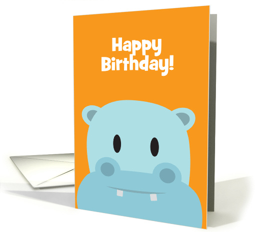 Hippo Birthday card (970009)