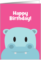 Hippo Birthday Card