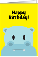 Hippo Birthday Card