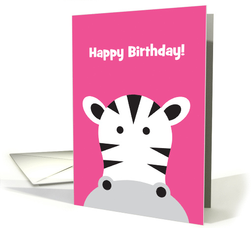 Zebra Birthday card (970055)