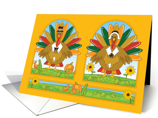 Thanksgiving Turkeys card (970183)