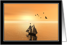 Paradise Sunset any occasion blank inside. card