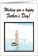Happy Father’s Day Sail Boat Card--From Spouse card