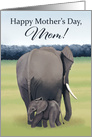Mother and Baby Elephant--Mother’s Day for Mom card