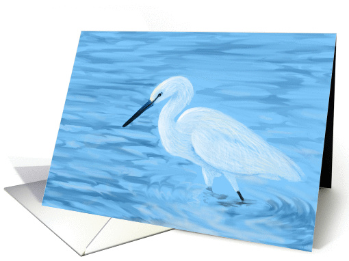 Great White Egret--Blank Note card (1241656)