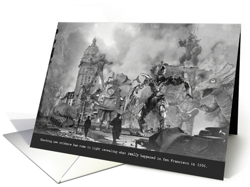 Monster Attack Birthday card (1321814)