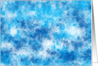 Abstract Blue Painting--Blank Note card
