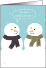 Snowmen Joke Happy Holidays Card