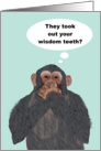 Chimpanzee Hand Over Mouth, Wisdom Teeth Removed, Get Better Card