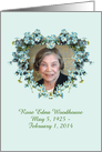 Thank You for Your Sympathy during Bereavement, Custom Photo and Name card